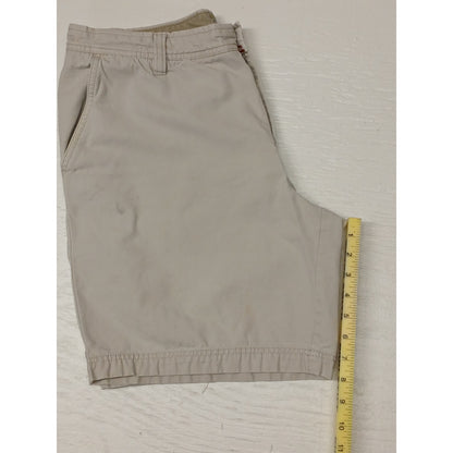 IZOD Saltwater (36) Ivory Khaki Chino Dress Shorts