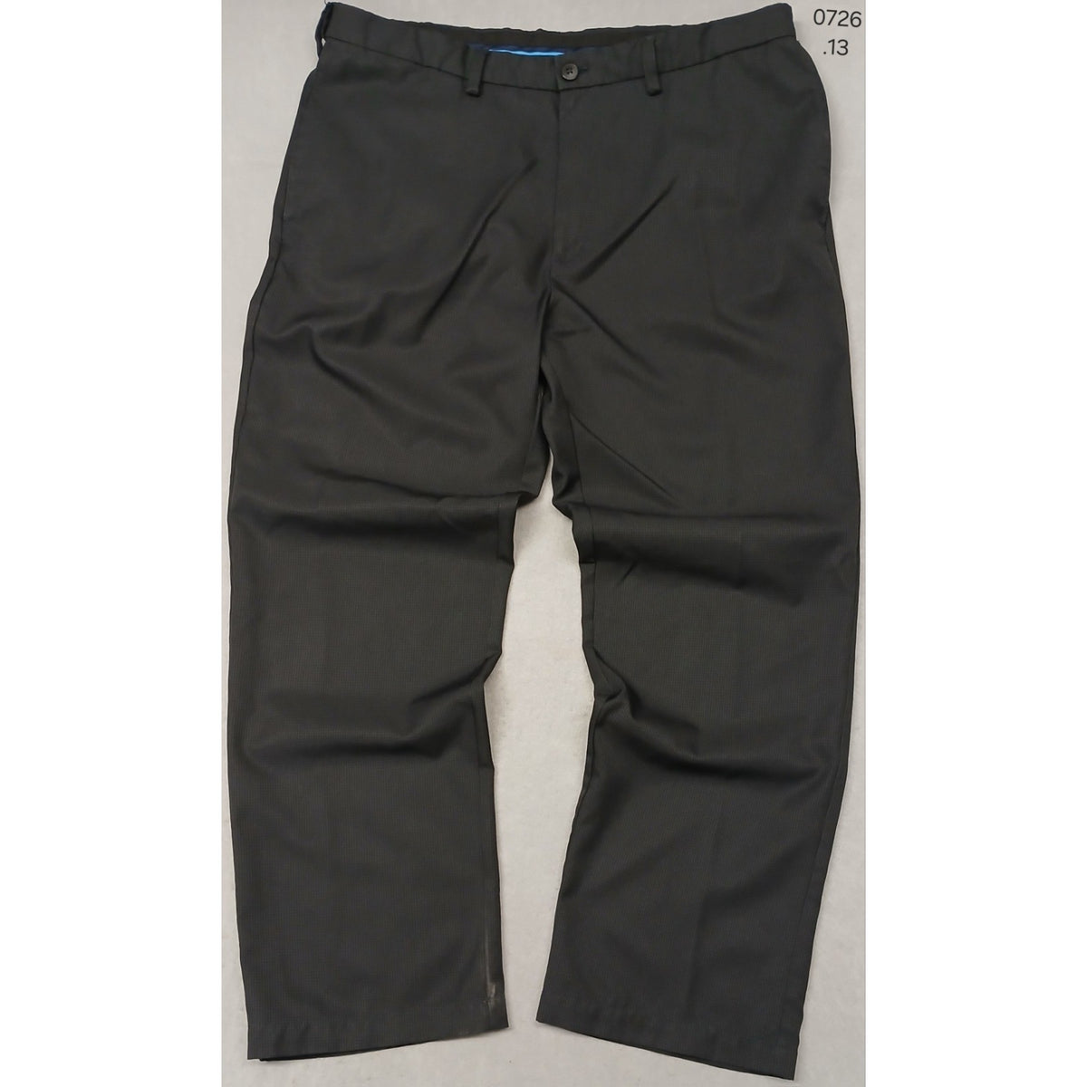 Haggar (38x30) Men's Classic Dri Fit Black Plaid Dress Pants