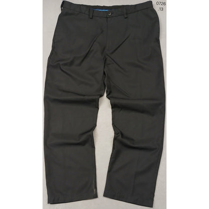 Haggar (38x30) Men's Classic Dri Fit Black Plaid Dress Pants