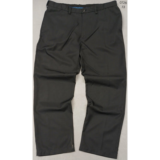 Haggar (38x30) Men's Classic Dri Fit Black Plaid Dress Pants