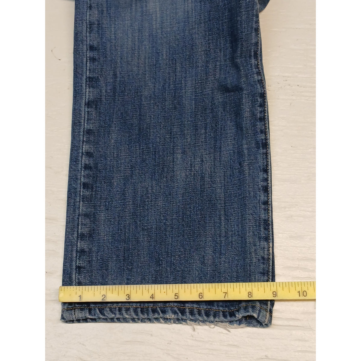 Levi's 501 (36x31) Straight Leg Relaxed Fit Distressed Denim Jeans