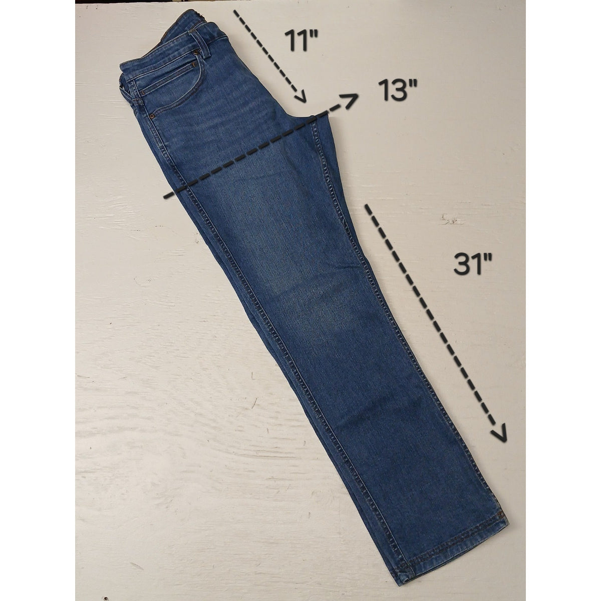 Kirklands Signature (34x34) Straight Leg Blue Denim Jeans