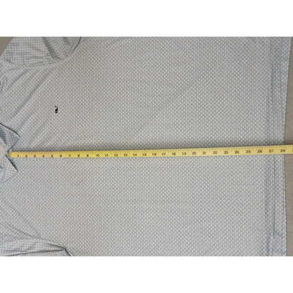 Vineyard Vines (2XL) White Button Silk Collar Polo Tee Shirt