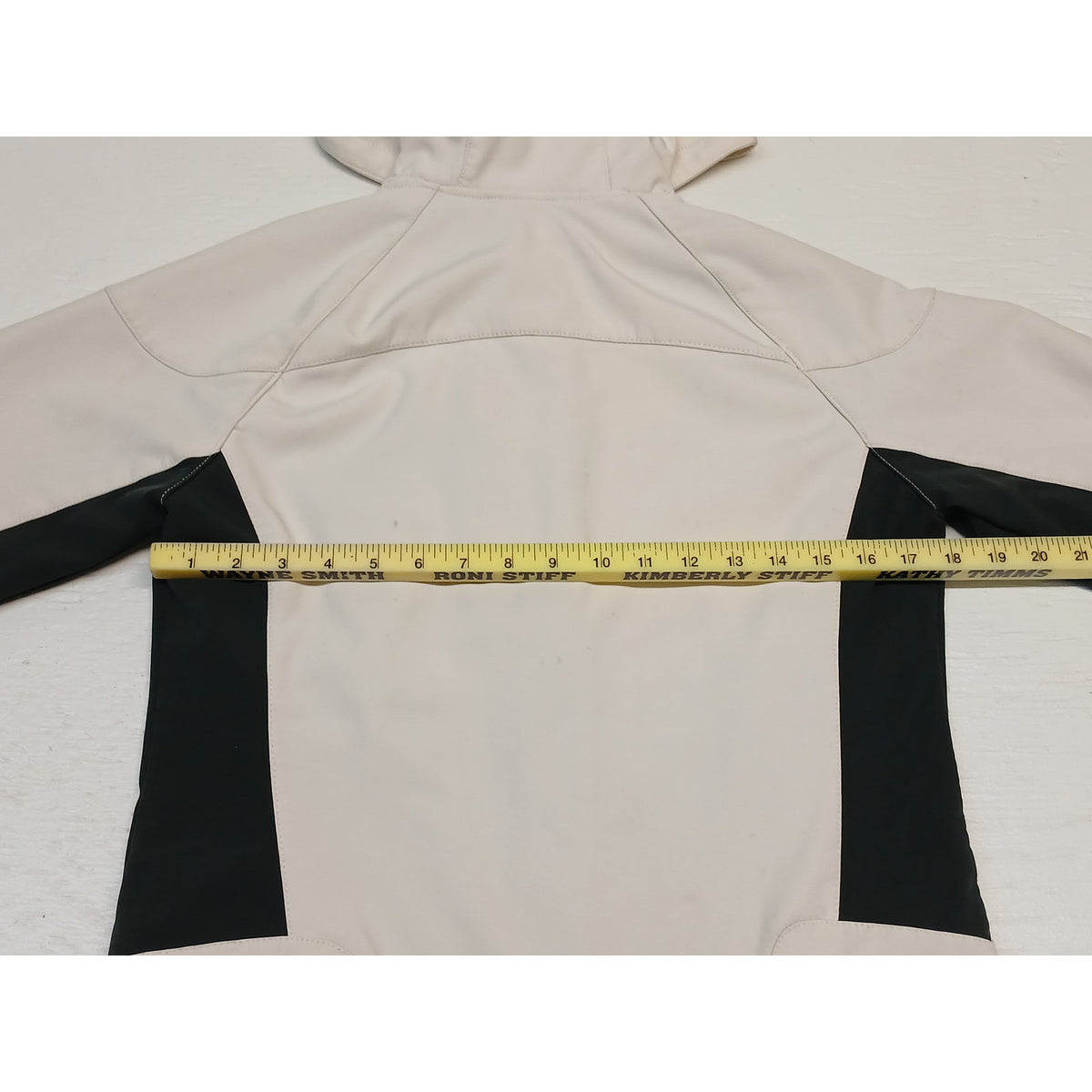 Free Country (Small) Cream Full Zip Athletic Outwear Jacket