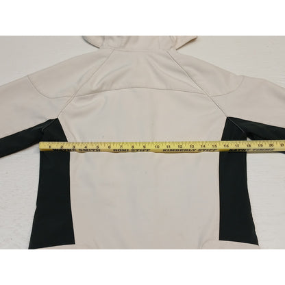 Free Country (Small) Cream Full Zip Athletic Outwear Jacket