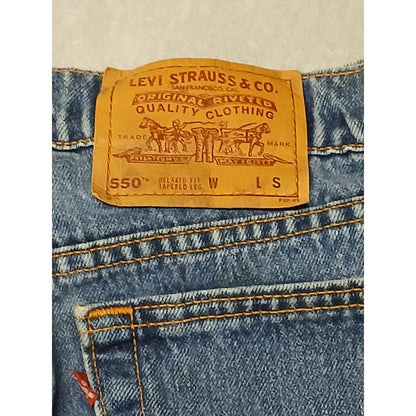 Levi's (20W ) Men's Relaxed Fit Tapered Leg Blue Denim Jeans