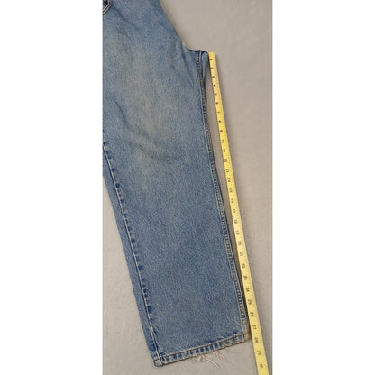 Member's Mark (38x29) Men's Relaxed Straight Fit Blue Denim Jeans