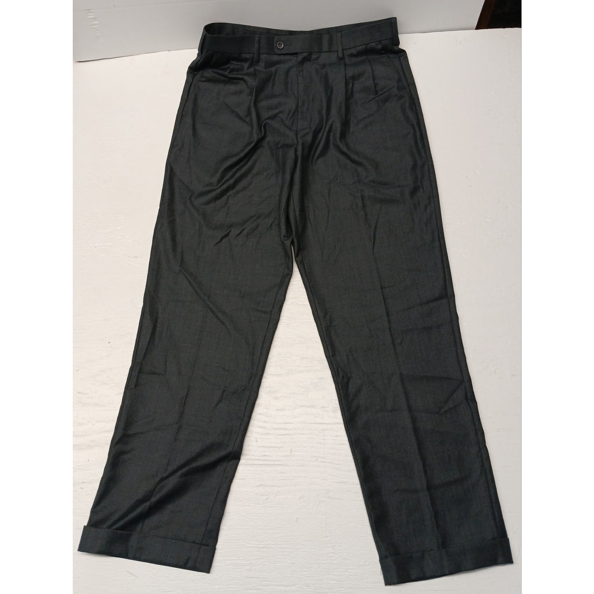 Savane (34x32) Gray Relaxed Fit Dress Slacks