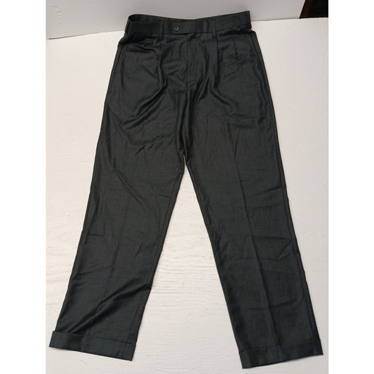 Savane (34x32) Gray Relaxed Fit Dress Slacks