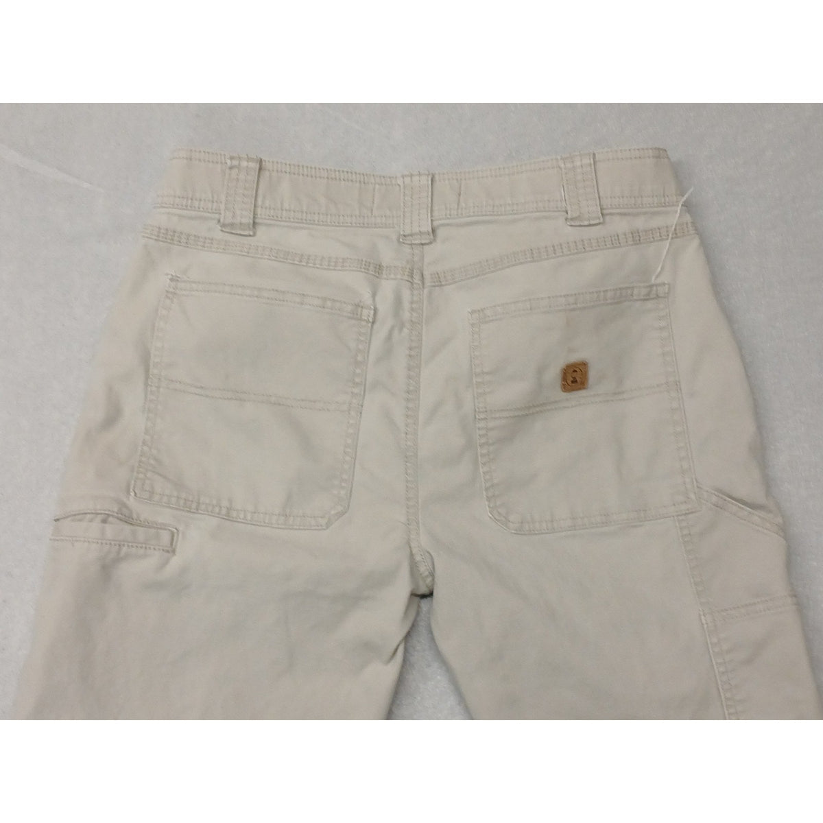 Coleman (32x30) Ivory Straight Fit Cargo Carpenter Jeans