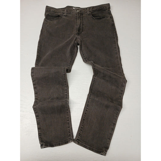 Express Jeans (36x32) Black Faded Rocco Slim Skinny Jeans