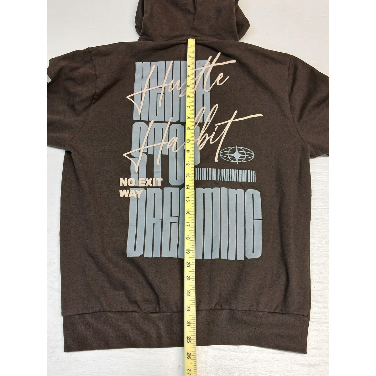 Seven Souls (Large) Brown Graphic Printed Pullover Hoodie