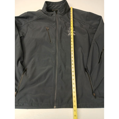 Port Authority (2XL) Gray Polyester Zip Fleece Jacket