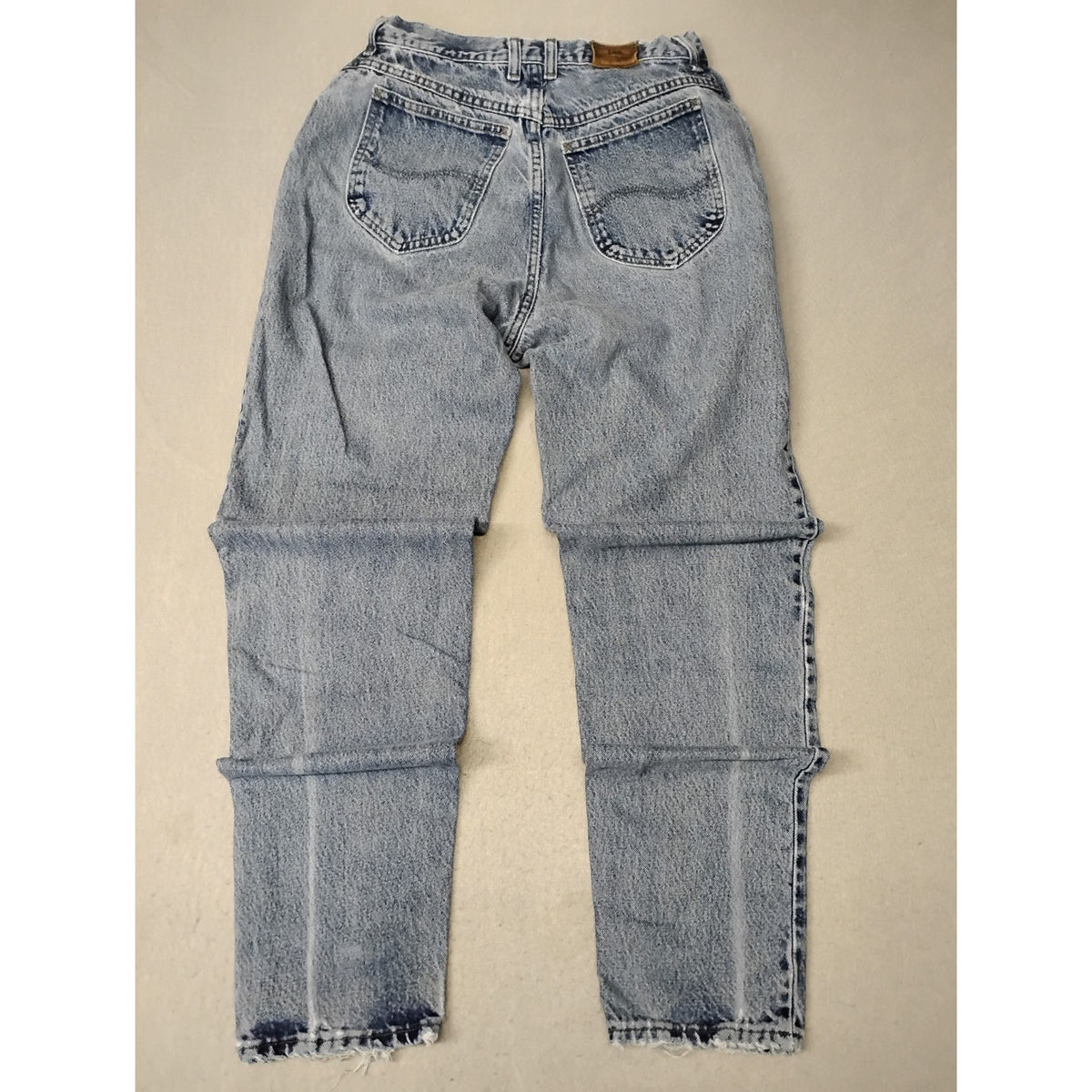 Lees (10) Women's Vintage High Rise Straight Blue Denim Jeans