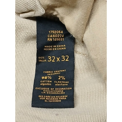 CAT (32x32) Beige Straight Cargo Fit CargoCarpenter Jeans