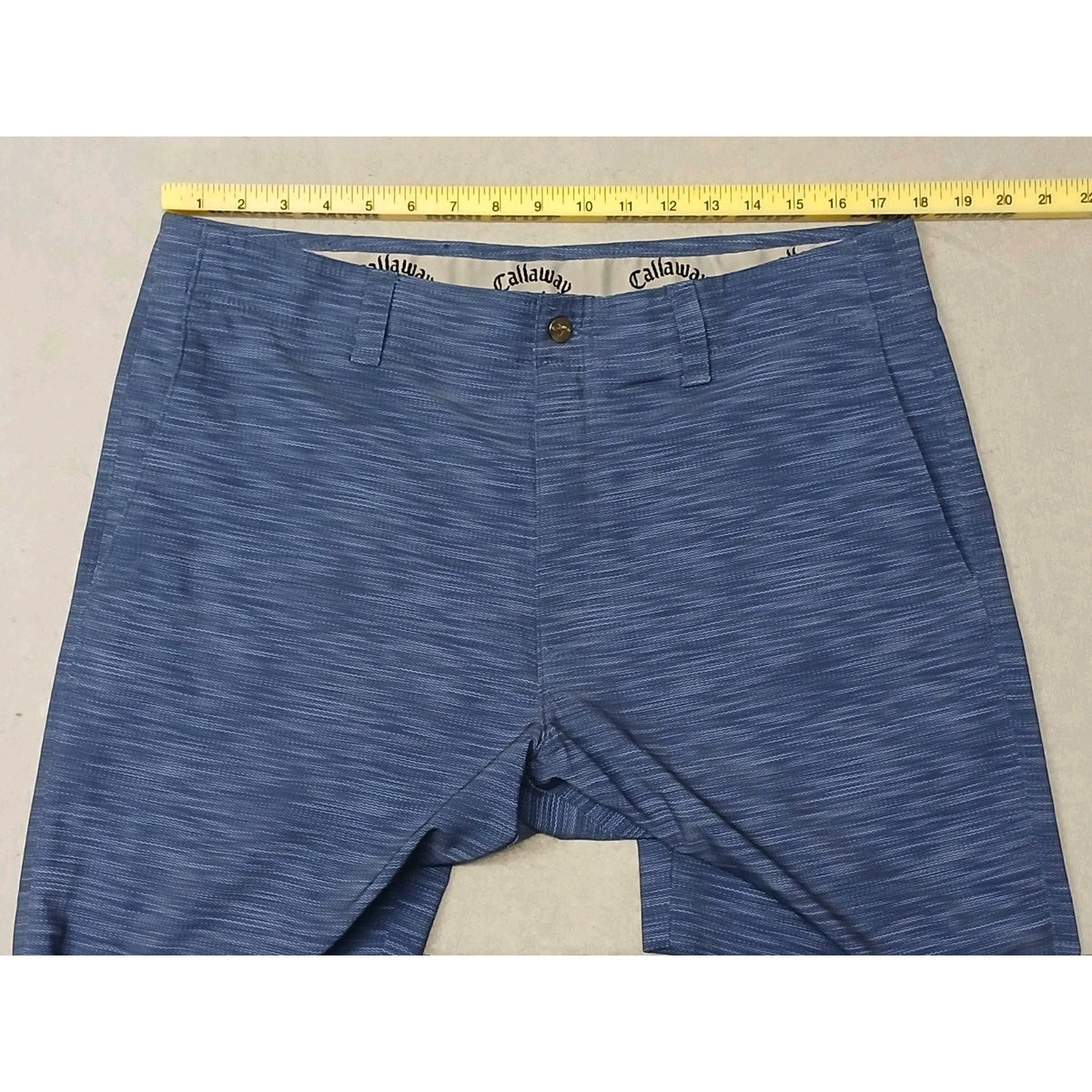 Callaway (36) Blue Stretch Dri-Fit Chino Golf Shorts