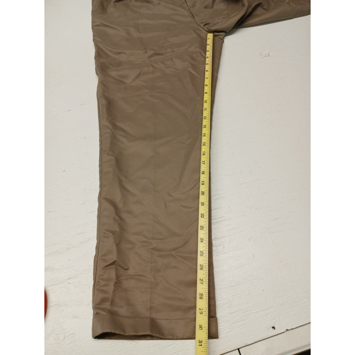 Perry Ellis (40x32) Tan Relaxed Fit Khaki Dress Slacks