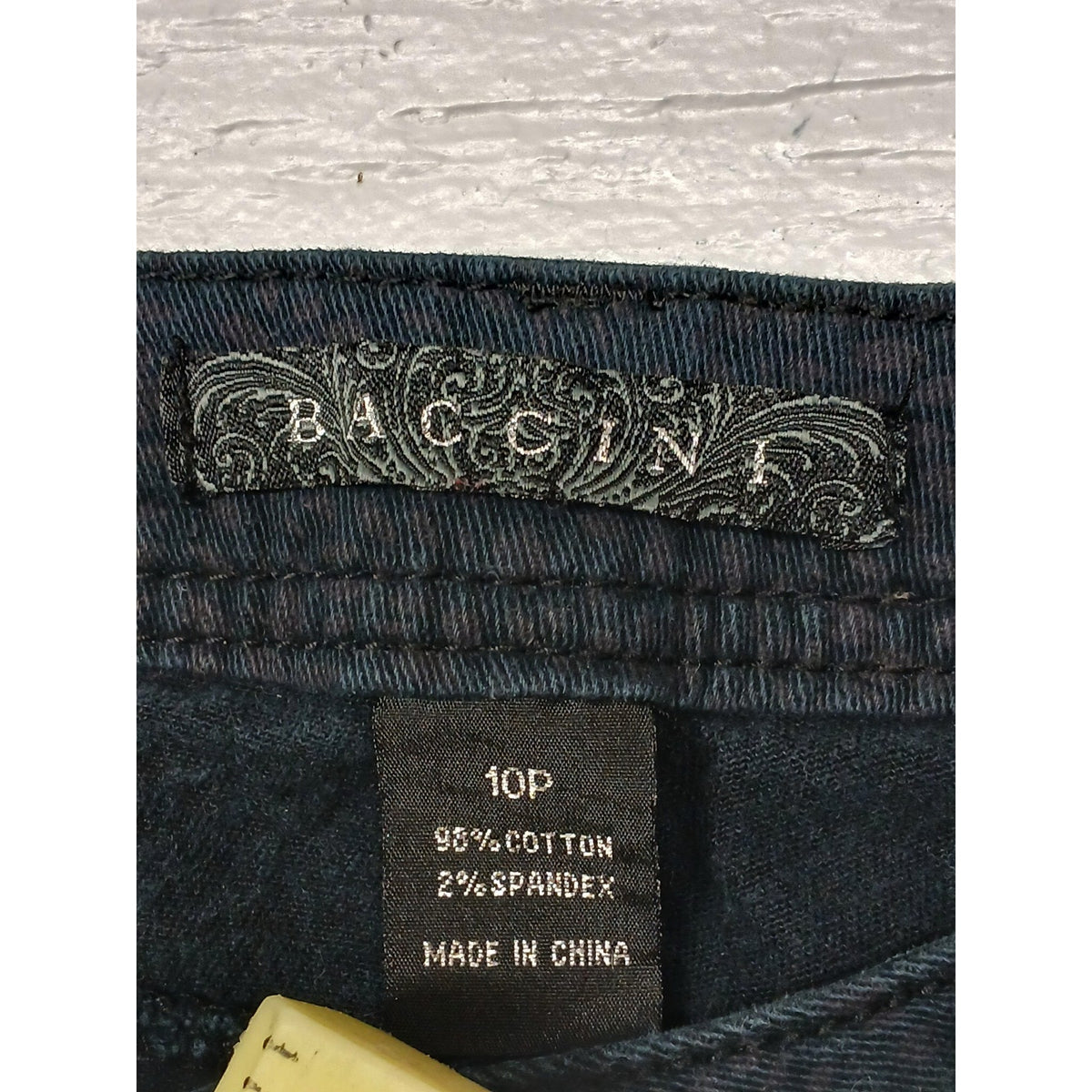 Baccini (10P) Women's Black Cheetah Printed Stretch Jeans