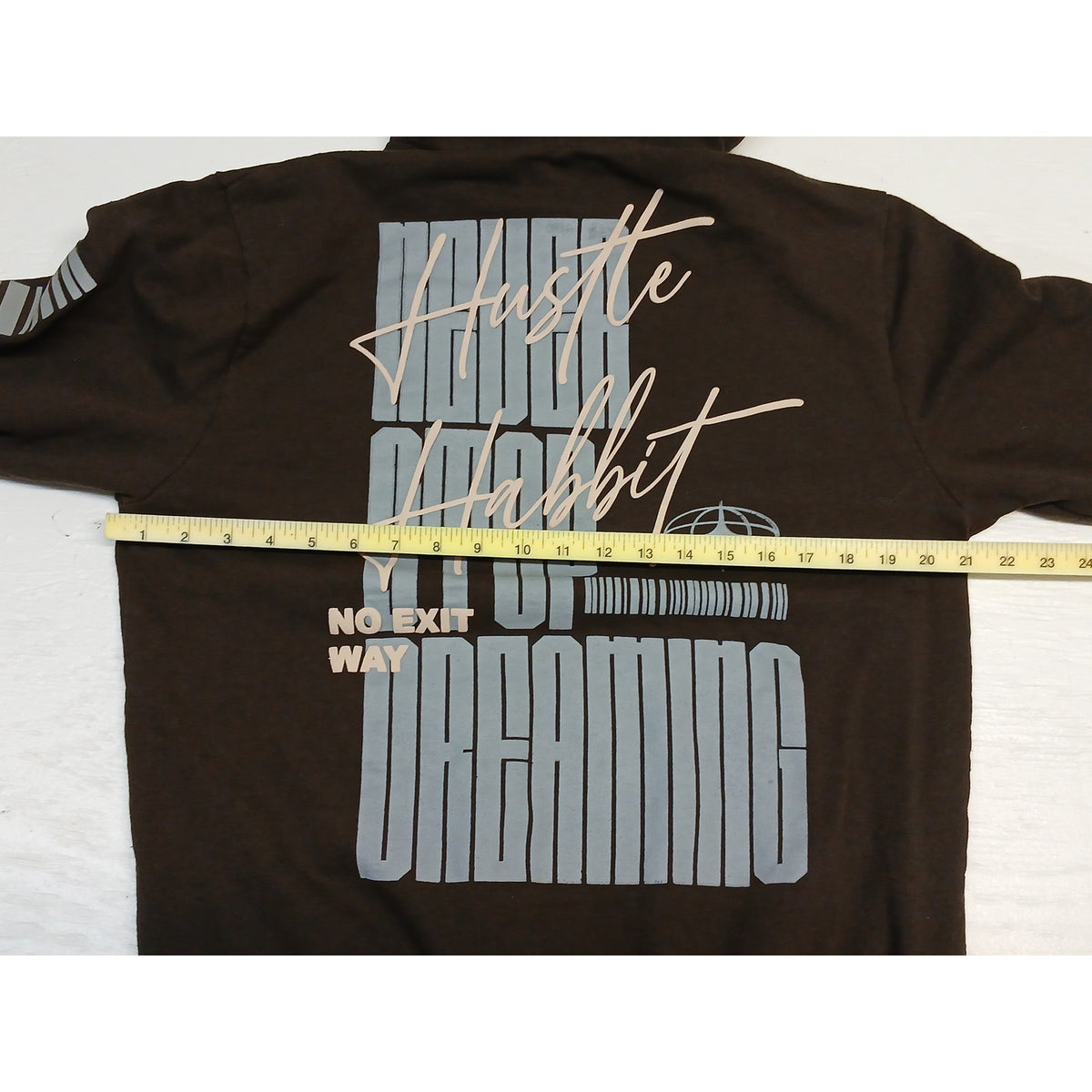 Seven Souls (Large) Brown Graphic Printed Pullover Hoodie