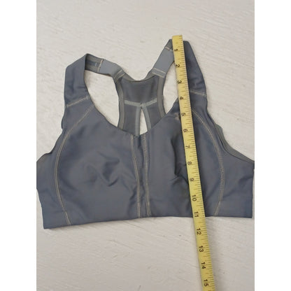 Under Armour (34C) Gray High Crossback Adjust Sports Bra