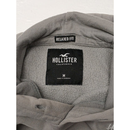 Hollister (Medium) Men's Gray Relaxed Fit Hoodie Sweatshirt