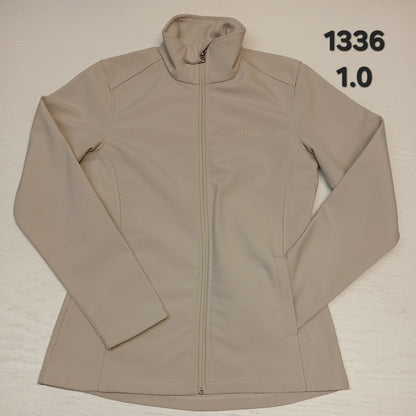 Magellan (Small) Beige Full Zip Mock Neck Jacket
