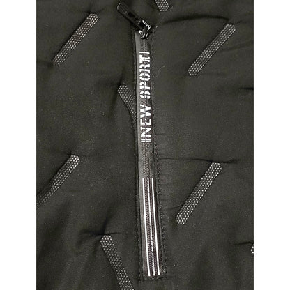 New Sport (5XL) Women's Black Quilted Hooded Winter Jacket