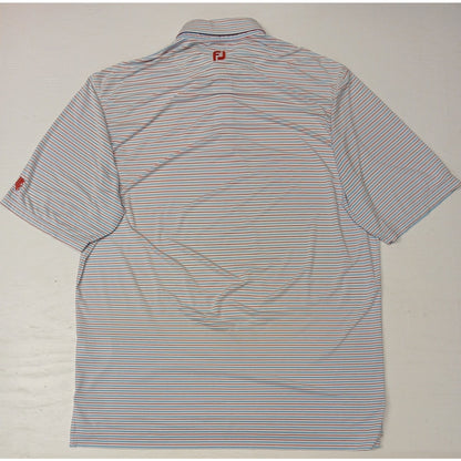 Foot Joy (XL) Multicolor Stripe Button Polo Golf Shirt