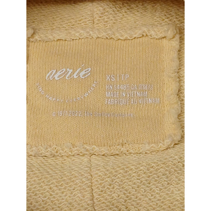 Aries (XS) Yellow Long Sleeve Stretch Pullover Sweatshirt