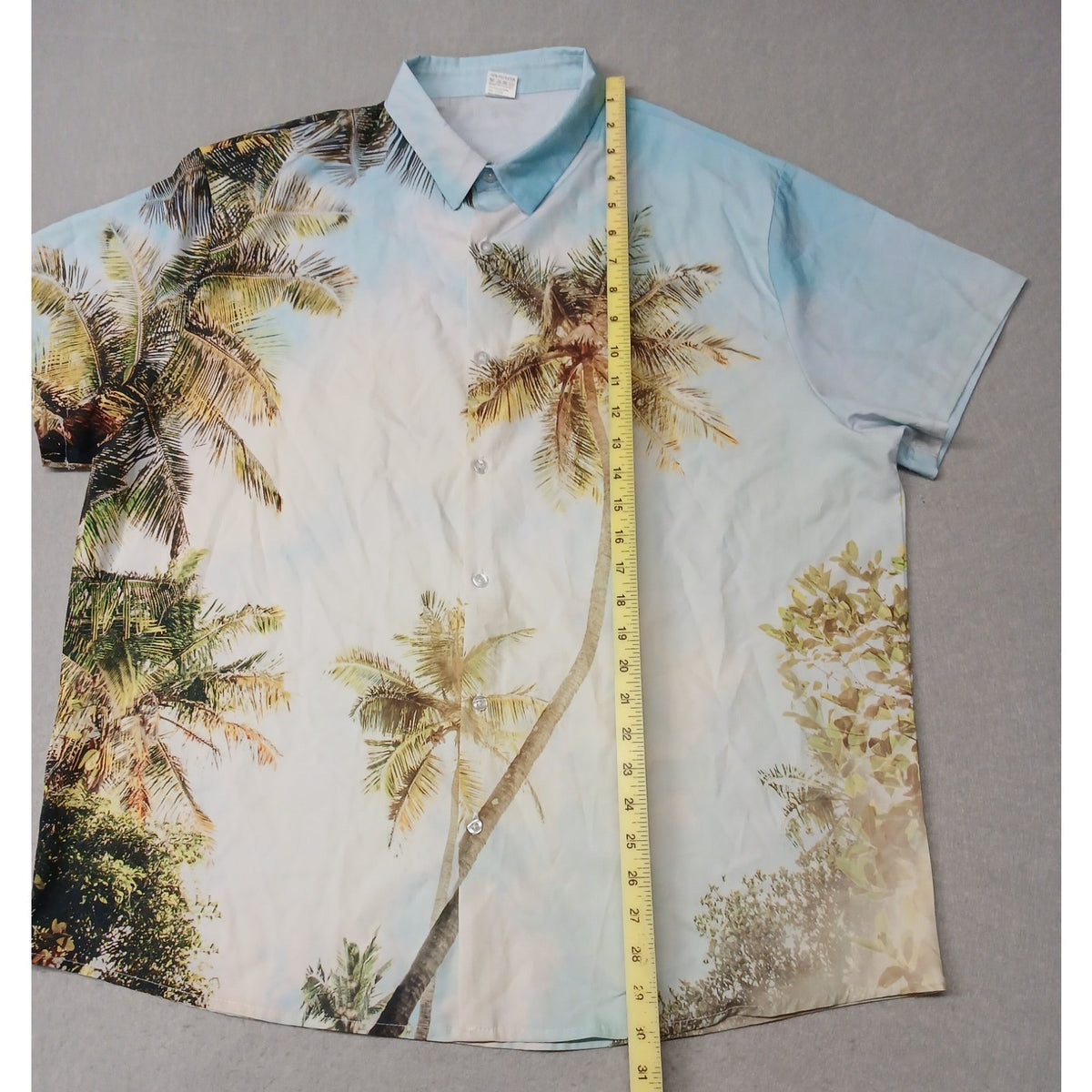 Men's (XL) Tropical Casual Summer Top Button Shirt