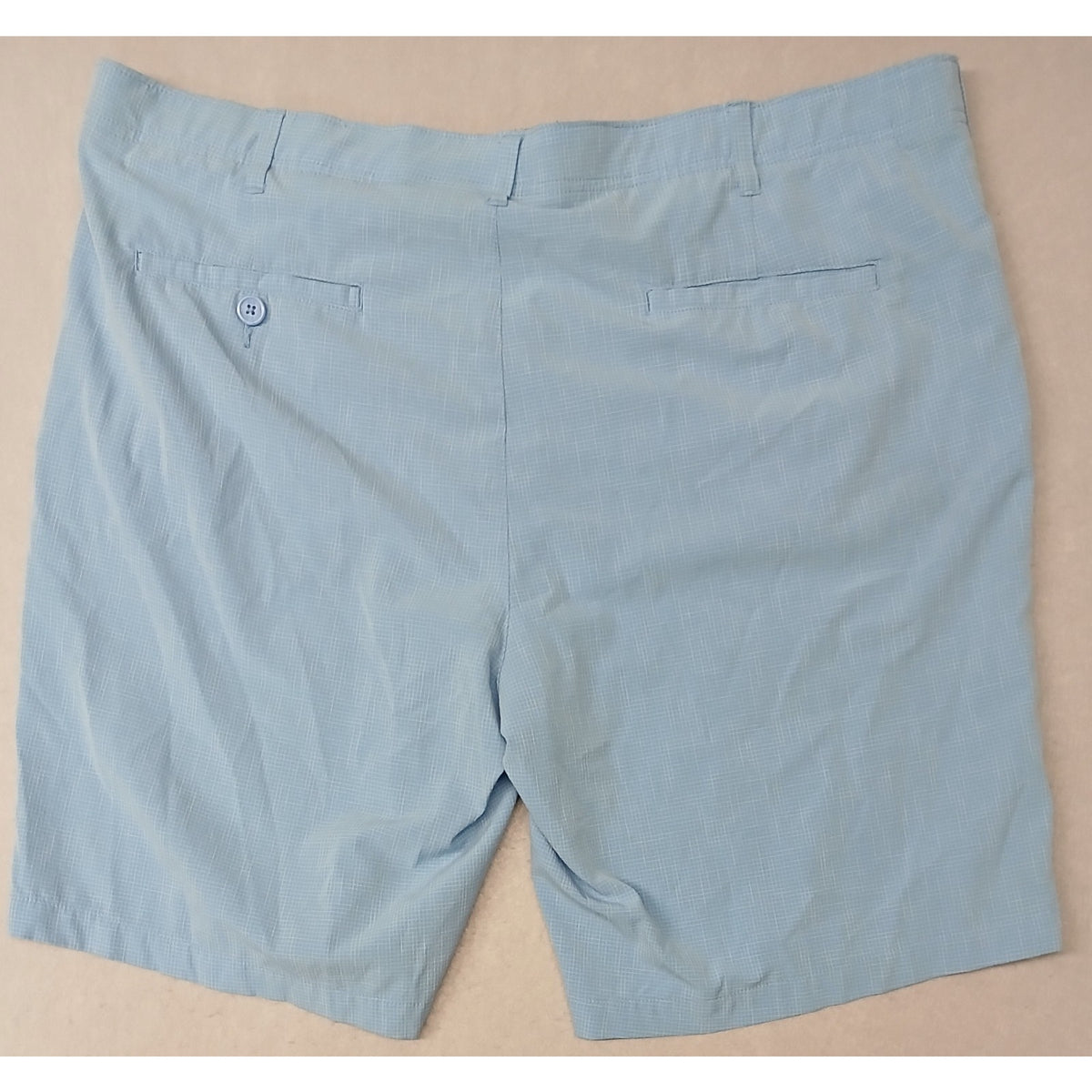 BCG (44W) Men's Blue Dri-Fit Plaid Golf Shorts