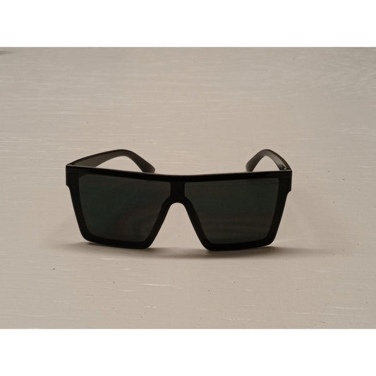 Unbranded Adults 2 Dot Silver Black Frames Black Lense Sunglasses Unisex New