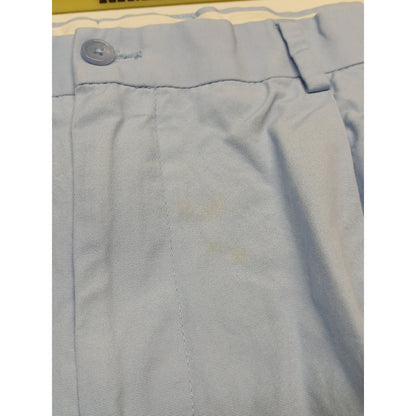 Alan Flusser (42) Light Blue Flat Front Dress Chino Shorts