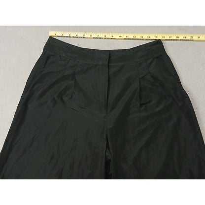 Zara (XL) Black High Waisted Parachute Synthetic Trousers