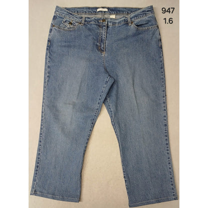 Crazy Horse (18) Women's Straight Leg Stretch Blue Denim Jeans