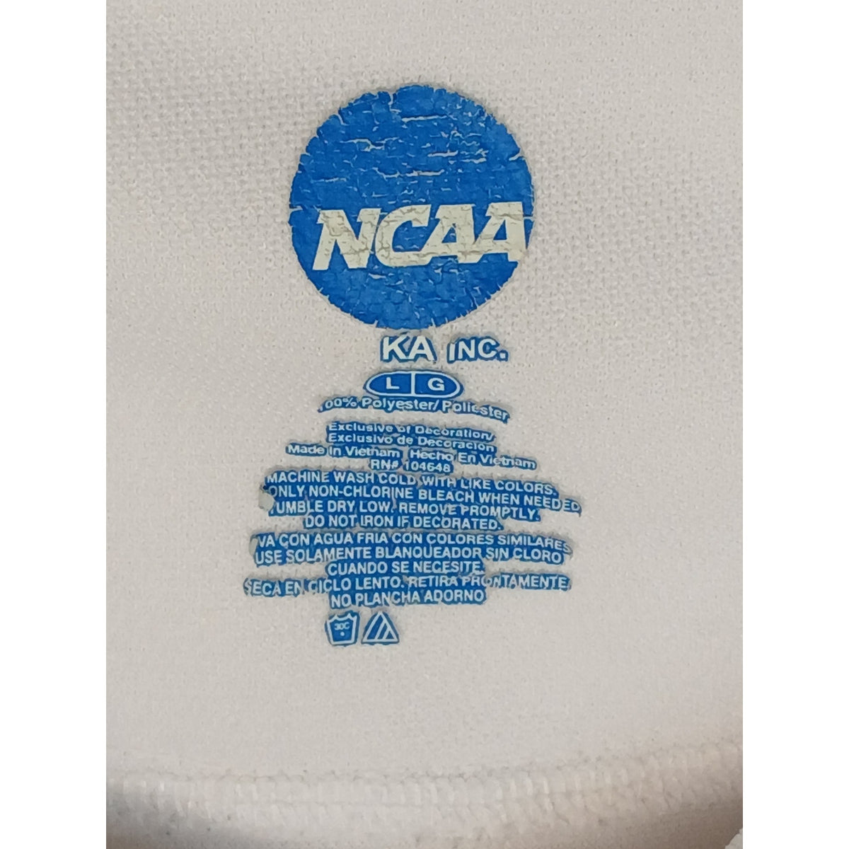 NCAA (L) Multicolor Texas Tech Raiders Button Polo Shirt