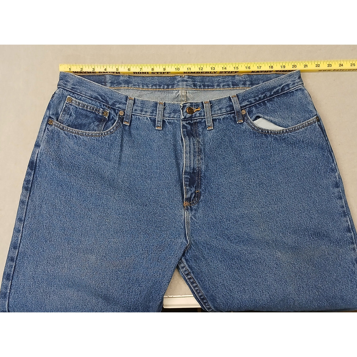 Magellan (44x30) Men's Straight Leg Blue Denim Jeans