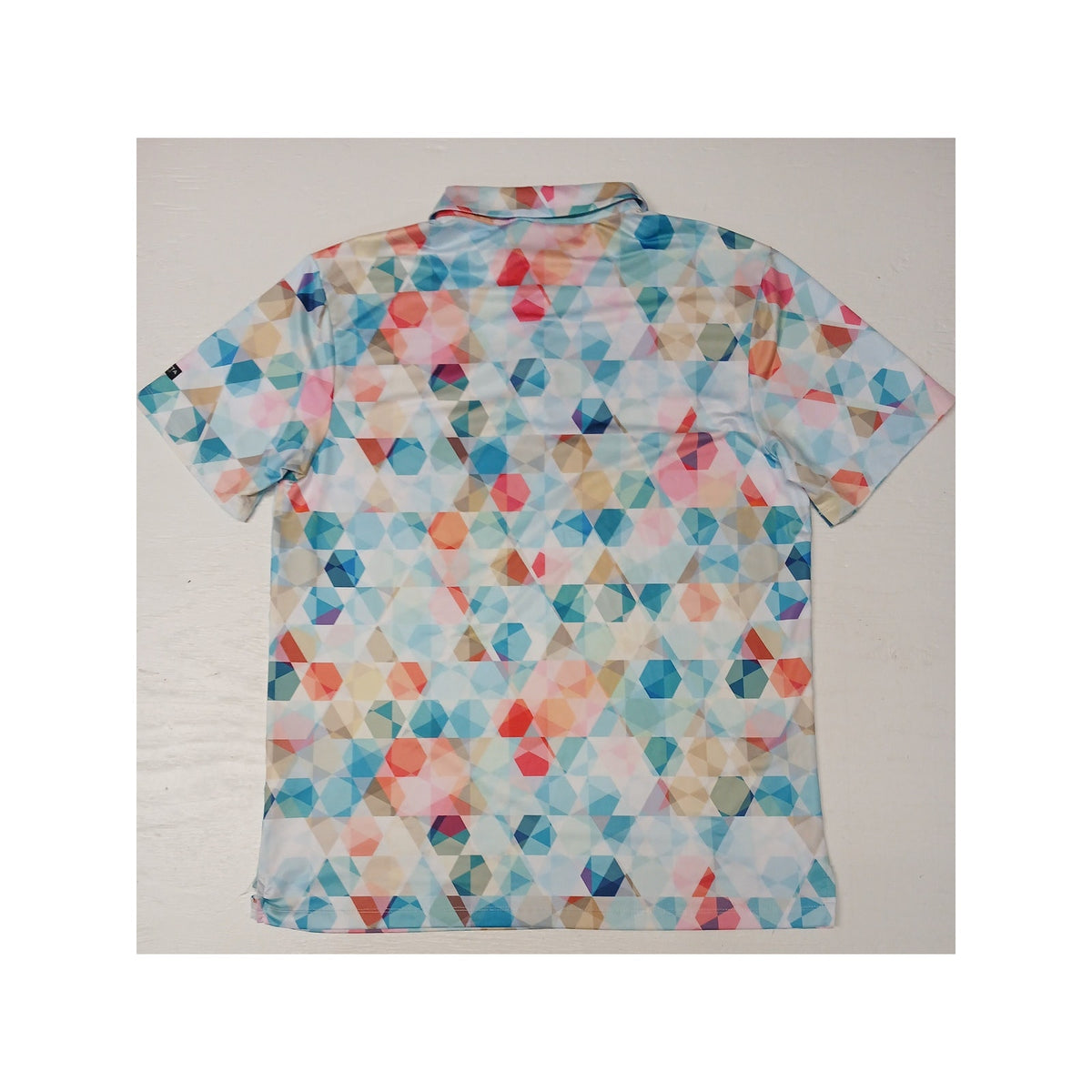 Yatta Golf (L) Multicolor Collar Button Polo Dri-Fit Shirt