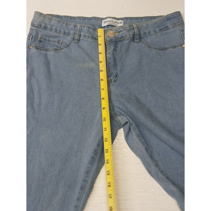 Honey & Bristle (12P) Straight Blue Denim Stretch Jeans