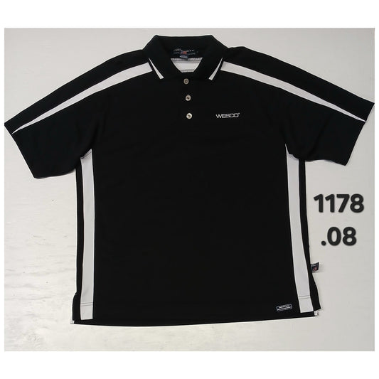 Pro Celebrity (Large) Black Short Sleeve Collar Golf Shirt