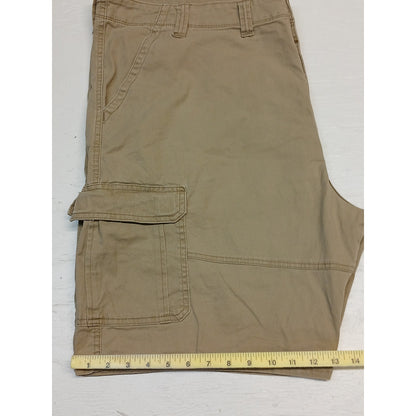 Wrangler (46) Tan Relaxed Fit Cargo Casual Khaki Shorts
