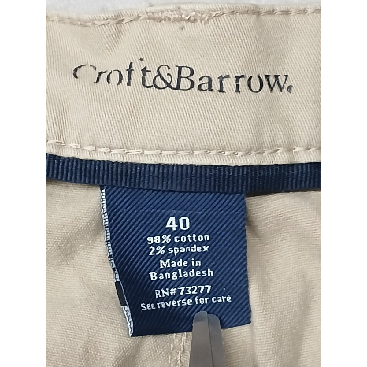 Croft & Barrow (40) Men's Beige Khaki Cargo Chino Shorts