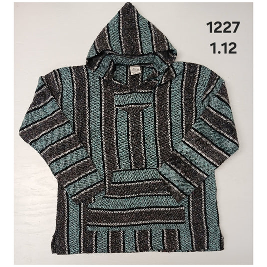 Franks Textile (2XL) Multicolor Mexican Baja Pullover Hoodie