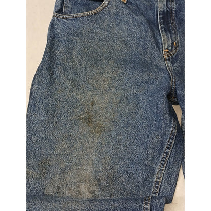 Faded Glory (38x29) Relaxed Distressed Blue Denim Jeans