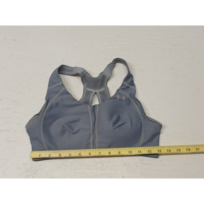 Under Armour (34C) Gray High Crossback Adjust Sports Bra