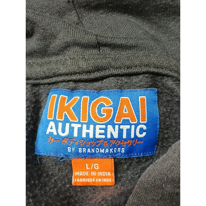 Brand Makers IKIGAI Authentic (Large) Charcoal Decal Hoodie