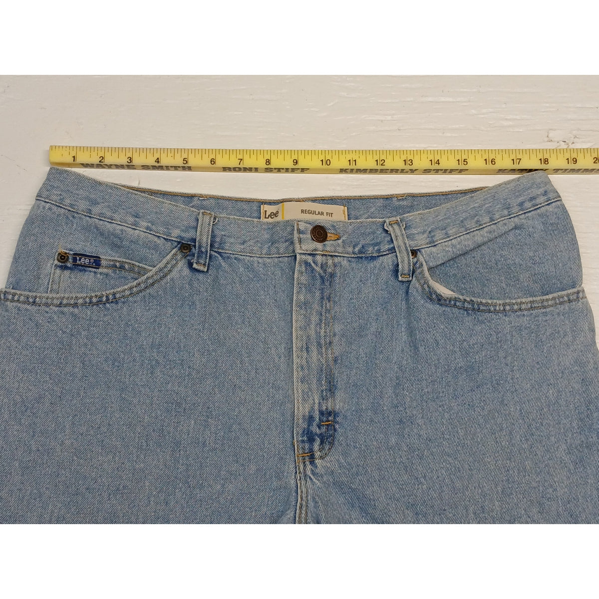 Lee (40x29) Regular Fit Straight Blue Denim Jeans