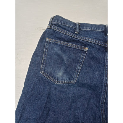 Wrangler (40x32) Men's Straight Fit Blue Denim Jeans