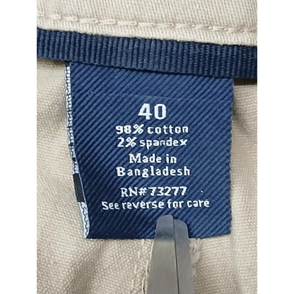 Croft & Barrow (40) Men's Beige Khaki Cargo Chino Shorts