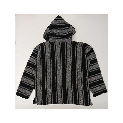 Lands End (XL) Multicolor Mexican Baja Pullover Hoodie